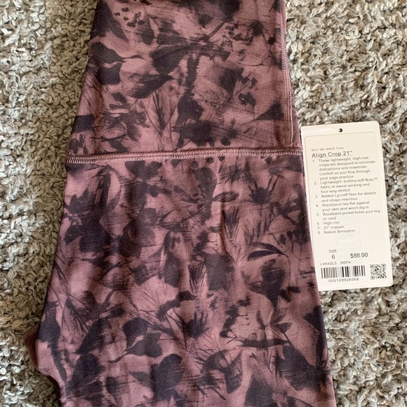 Tie Dye Lululemon Align Leggings 